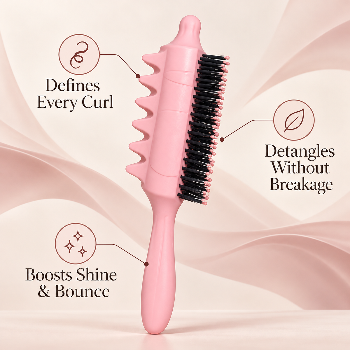 Bristelle Curly Brush